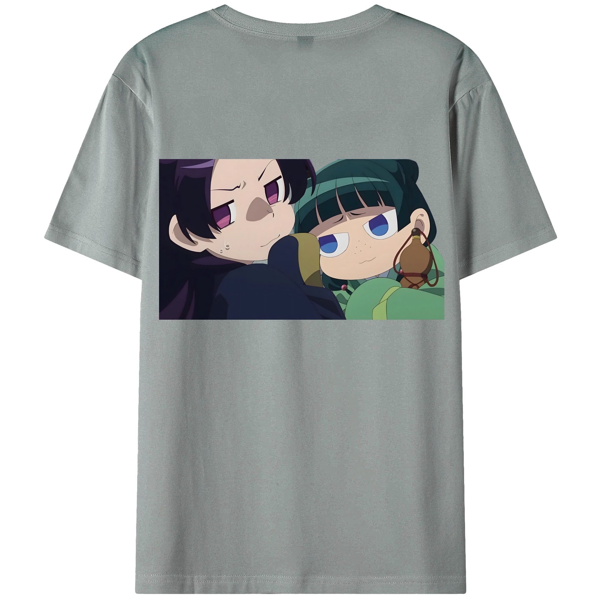 （画像用） 薬屋のひとりごと The Apothecary Diaries 綿100％ メンズ半袖Tシャツ（バックプリント） 通気性